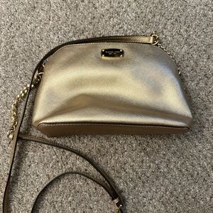 Michael Kors Gold Crossbody Bag with Chain Strap